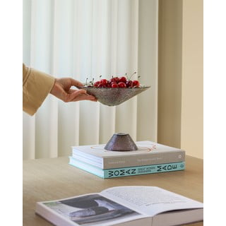 Zeleno-hnědá skleněná mísa na ovoce ø 15 cm Bonbon – Hübsch