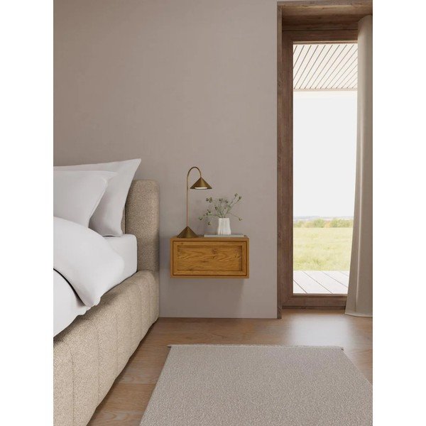Závěsný noční stolek v dekoru dubu v přírodní barvě Palmdale – Actona-image-1