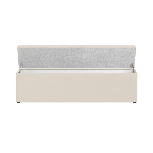 Krémový otoman s úložným prostorem Windsor & Co Sofas Nova, 200 x 47 cm-image-2