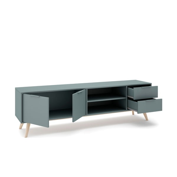 TV stolek šedozelený 180x53x40 cm Pisco – Marckeric-image-2
