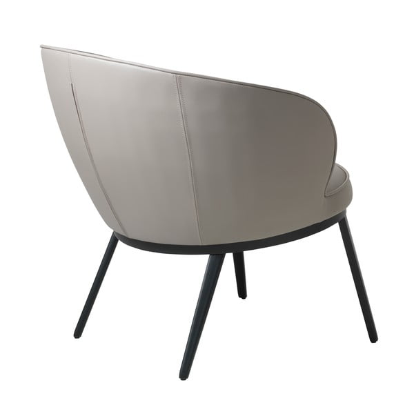Šedobéžové křeslo z imitace kůže Gain – Unique Furniture-image-3