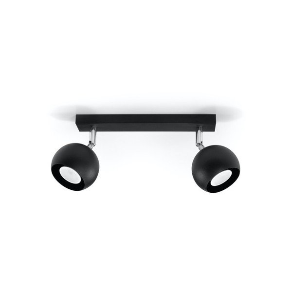 Černé stropní svítidlo Sollux Ollo Duo-image-2