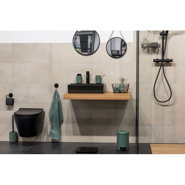 Zelený keramický kelímek na kartáčky Wenko Belluno-image-4