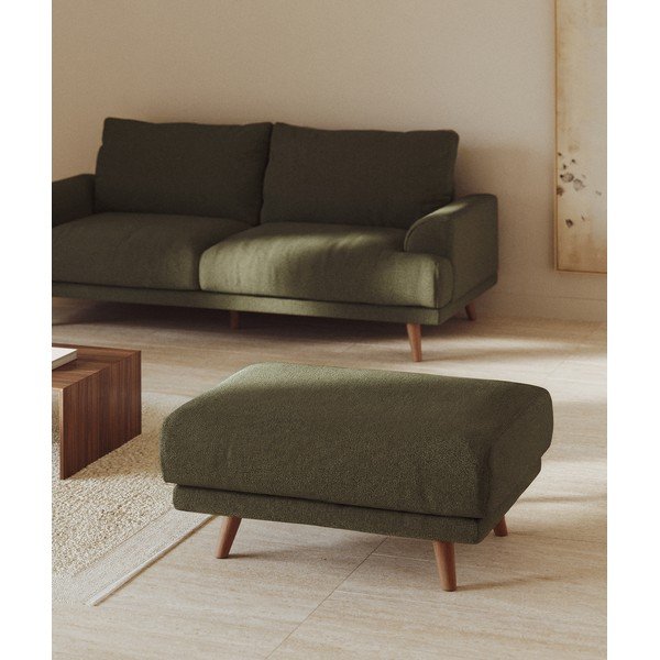 Zelená žinylková podnožka Karin – Kave Home-image-1