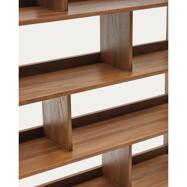 Knihovna z teakového dřeva v přírodní barvě 150x185 cm Sashi – Kave Home-image-2