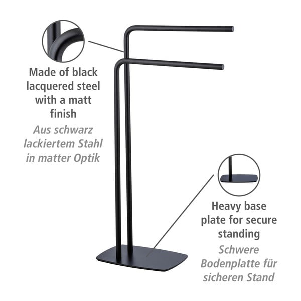 Ocelový stojan na ručníky Iria – Wenko-image-4