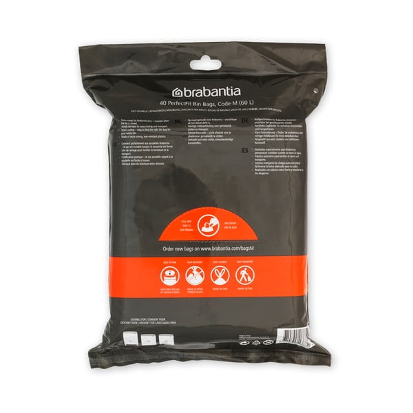 Pytle na odpadky v sadě 40 ks 60 l PerfectFit M – Brabantia-image-4