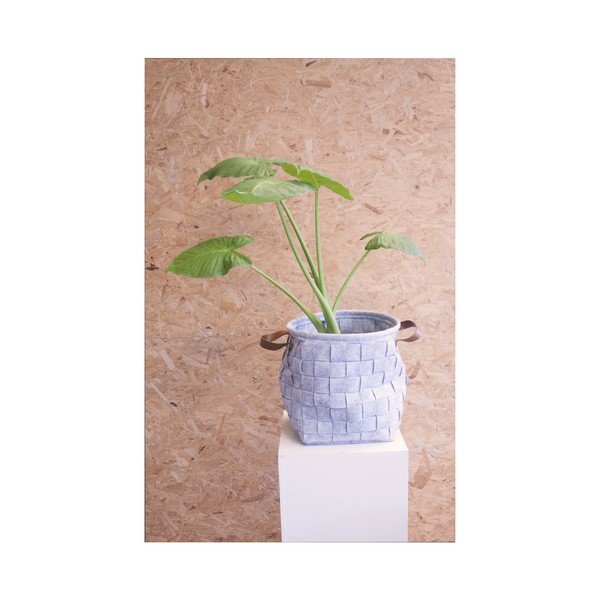 Šedý úložný koš s koženými úchyty PT LIVING Storage, ⌀ 34 cm-image-2