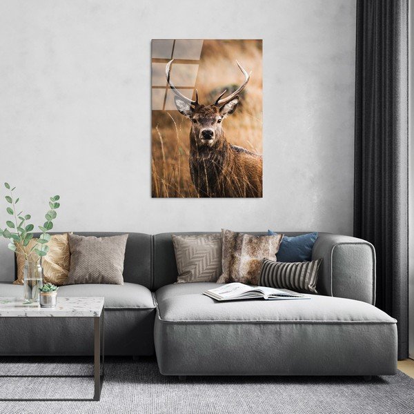 Skleněný obraz 70x100 cm Deer – Wallity-image-3