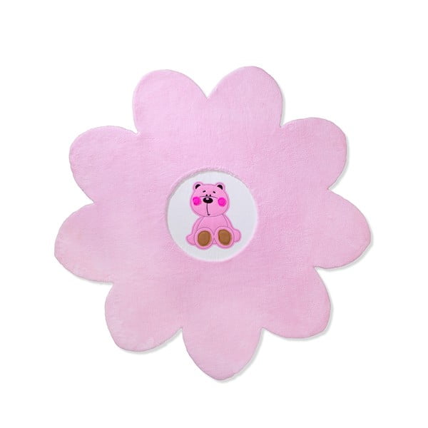 Dětský koberec Beybis Pink Teddy, 150 cm