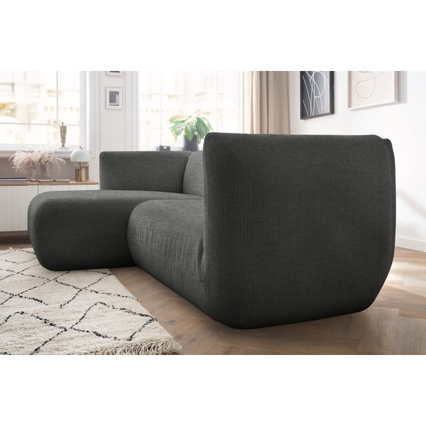 Šedá manšestrová rohová pohovka (levý roh) Lecomte – Bobochic Paris-image-1