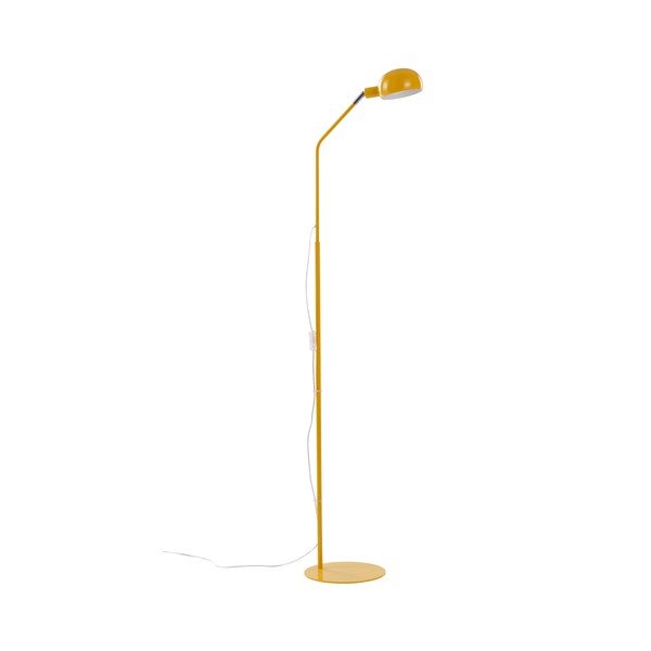 Žlutá kovová stojací lampa s ohybatelnou konstrukcí (výška 146 cm) Lincon – Jotex