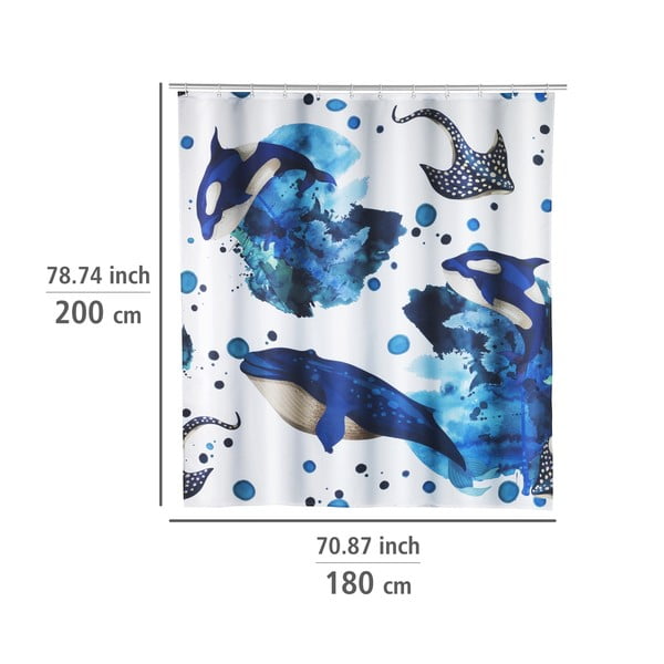 Sprchový závěs 200x180 cm Aquaris – Wenko-image-1