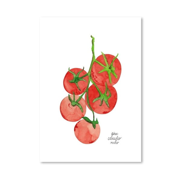 Autorský plakát Tomatoes, 30x42 cm