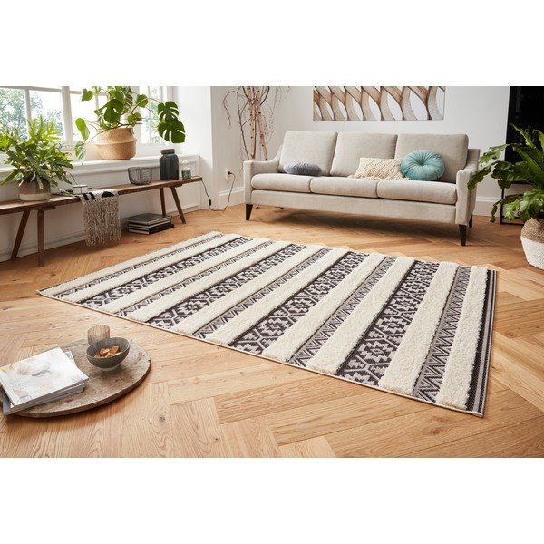 Krémově černý koberec Mint Rugs Temara, 200 x 290 cm-image-3