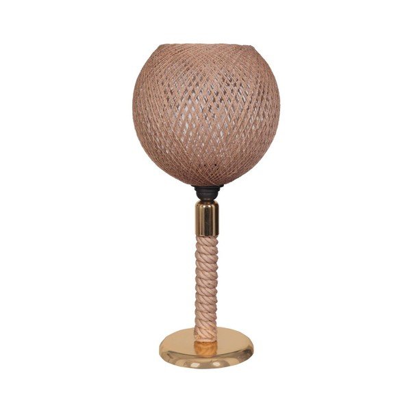 Béžová/ve zlaté barvě stolní lampa Rope - Magenta Home