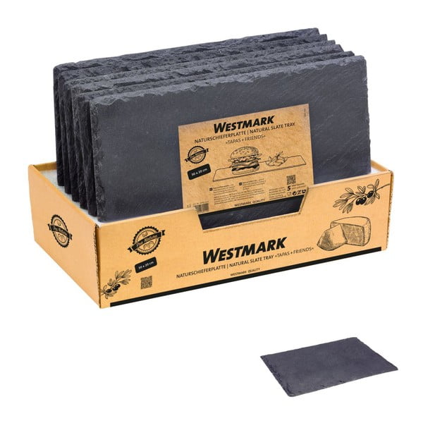 Břidlicové tácy v sadě 6 ks 20x30 cm Tapas&Friends – Westmark-image-3