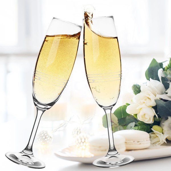 Sklenice na sekt v sadě 2 ks 220 ml – Orion-image-1