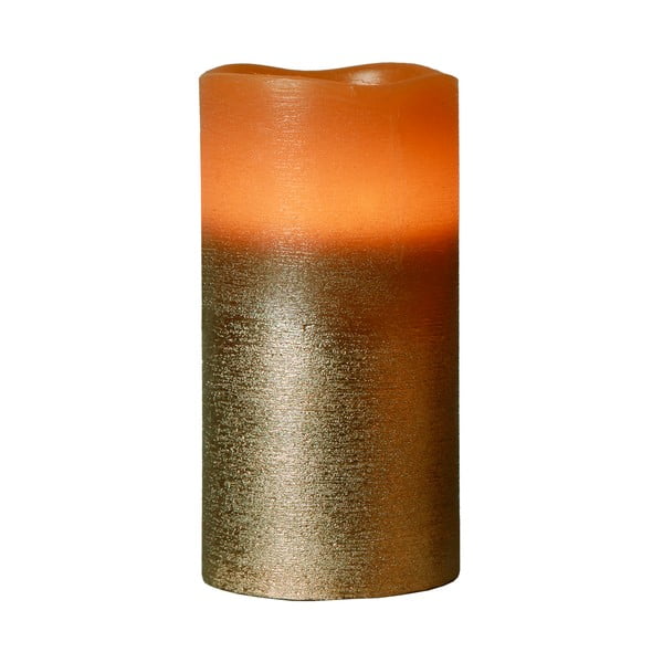 Hnědá LED svíčka Best Season Orange, výška 15 cm