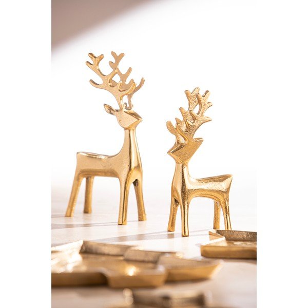 Kovová vánoční figurka (výška 11 cm) Noelle Reindeer – Ladelle-image-1