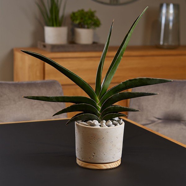 Šedý keramický květináč Big pots, ø 16 cm-image-1