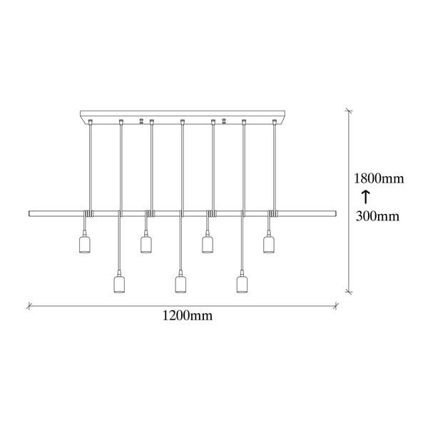 Černé kovové závěsné svítidlo Opviq lights Vincent-image-2