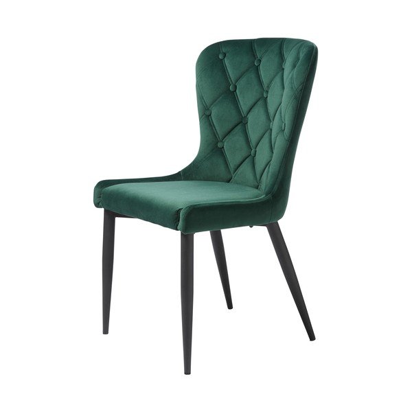 Zelená sametová jídelní židle Granby – Unique Furniture-image-2