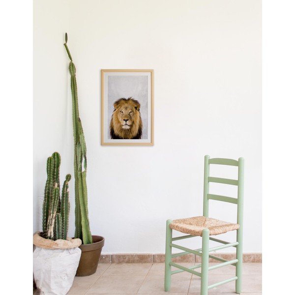 Nástěnný obraz v rámu Surdic Lion, 30 x 40 cm-image-1