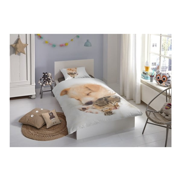 Dětské bavlněné povlečení na jednolůžko Good Morning Sleeping, 140 x 200 cm-image-1