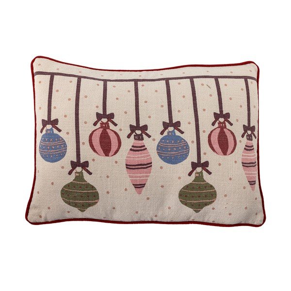 Bavlněný dekorační polštář s vánočním motivem 35x50 cm Ornamentia – Bloomingville