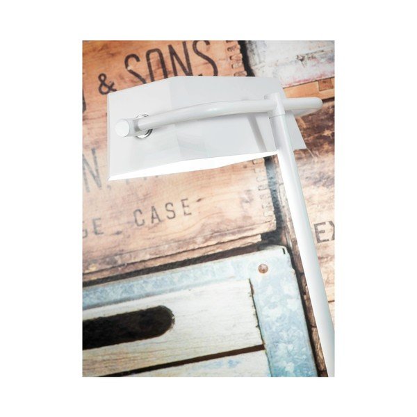 Stolní lampa s kovovým stínidlem v bílo-přírodní barvě (výška 40 cm) Cambridge – it's about RoMi-image-2