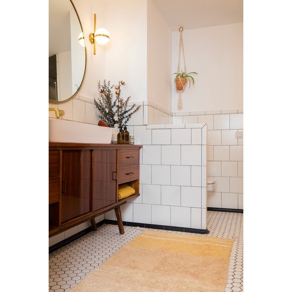 Okrově žlutý bavlněný koberec 80x140 cm Twin Amber – Lorena Canals-image-1