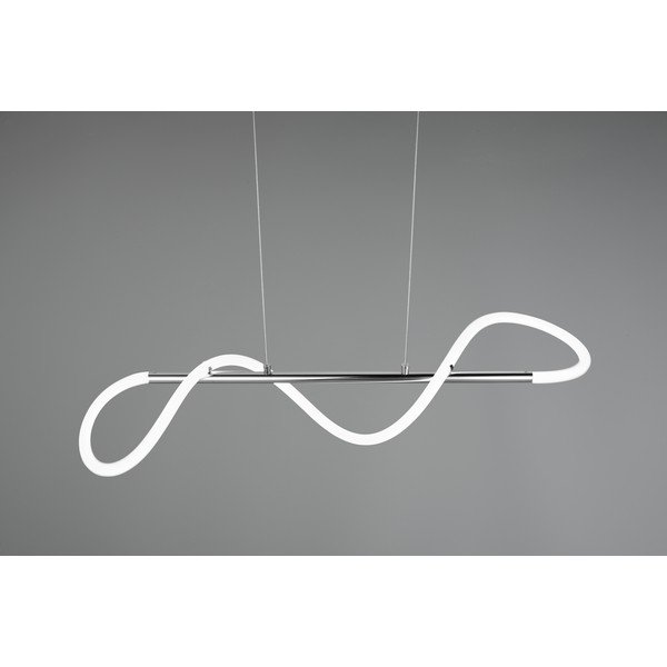 Kovové LED stmívatelné závěsné svítidlo ve stříbrné barvě Argos – Reality-image-4