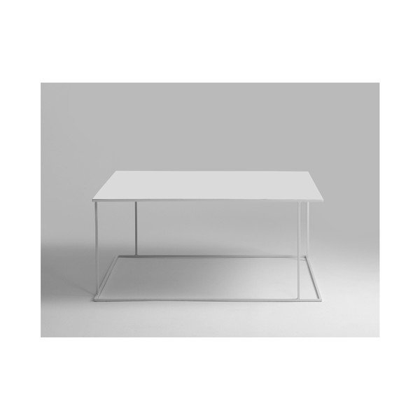 Bílý konferenční stolek Custom Form Walt, 100 x 100 cm-image-2