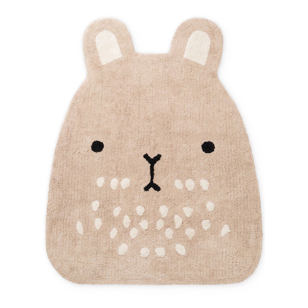 Béžový pratelný/ručně tkaný bavlněný dětský koberec 120x152 cm Snuggle Pucki – Hanse Home