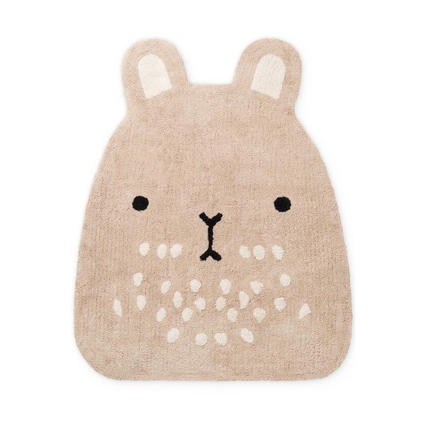 Béžový pratelný/ručně tkaný bavlněný dětský koberec 120x152 cm Snuggle Pucki – Hanse Home