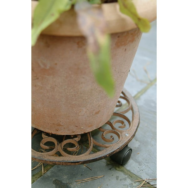 Kovový pojízdný podstavec pod květináč ø 29 cm – Esschert Design-image-1