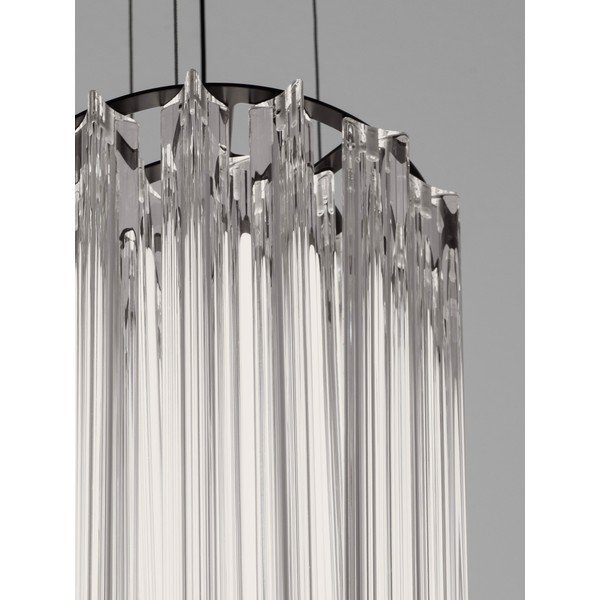 Ocelové LED stmívatelné závěsné svítidlo v mosazné barvě ø 22 cm Nol – Nova Luce-image-4