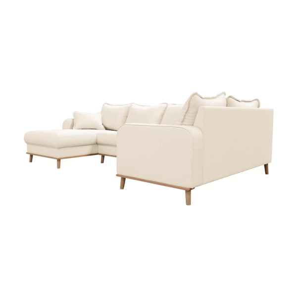 Krémová rohová pohovka (levý roh) Beata – Ropez-image-2