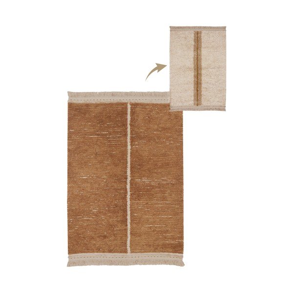 Bavlněný koberec v béžovo-cihlové barvě 140x200 cm Duetto Toffee – Lorena Canals