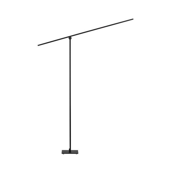 Matně černá kovová LED stojací lampa s ohybatelnou konstrukcí/stmívatelná (výška 144 cm) Tenso – Nova Luce