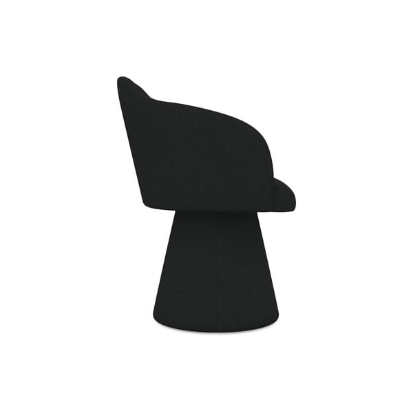 Černé čalouněné jídelní křeslo Kanoa – Makamii-image-2