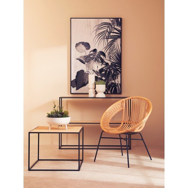 Ratanový konferenční stolek v přírodní barvě 60x60 cm Depok – Premier Housewares-image-3