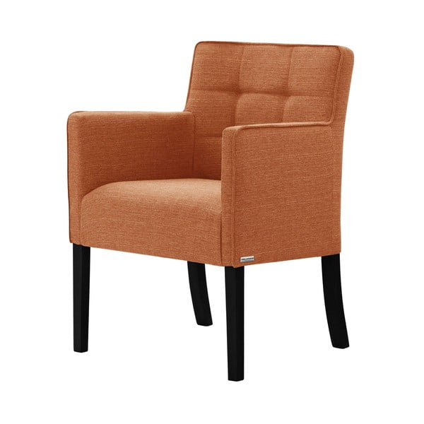 Oranžová židle s černými nohami Ted Lapidus Maison Freesia