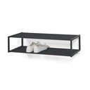 Černý kovový závěsný botník 78x20,5x30,5 cm School – Spinder Design