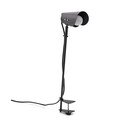 Černá kovová stolní lampa s klipem (výška 51 cm) Jula – Kave Home