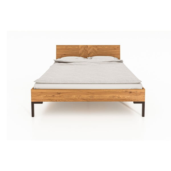 Dvoulůžková postel z dubového dřeva 160x200 cm Abies 2 - The Beds-image-4