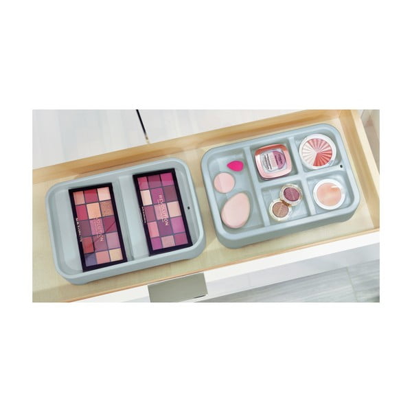 Šedý organizér na makeup iDesign Eco Bin, 28,12 x 19,23 cm-image-1