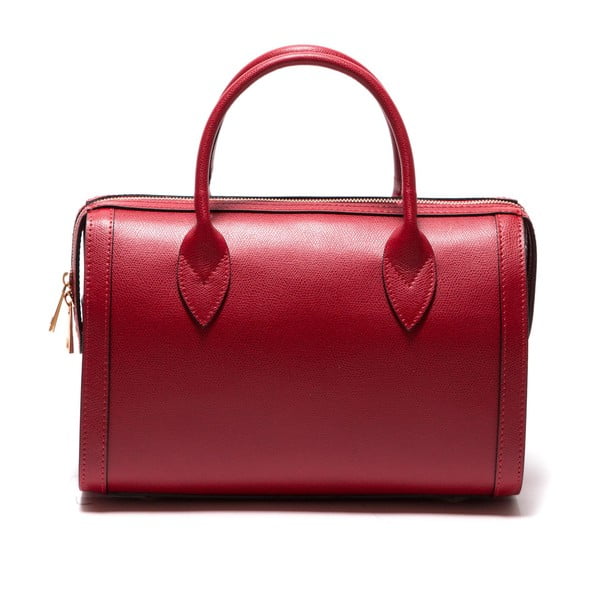 Červená kožená kabelka Sofia Cardoni Iniga