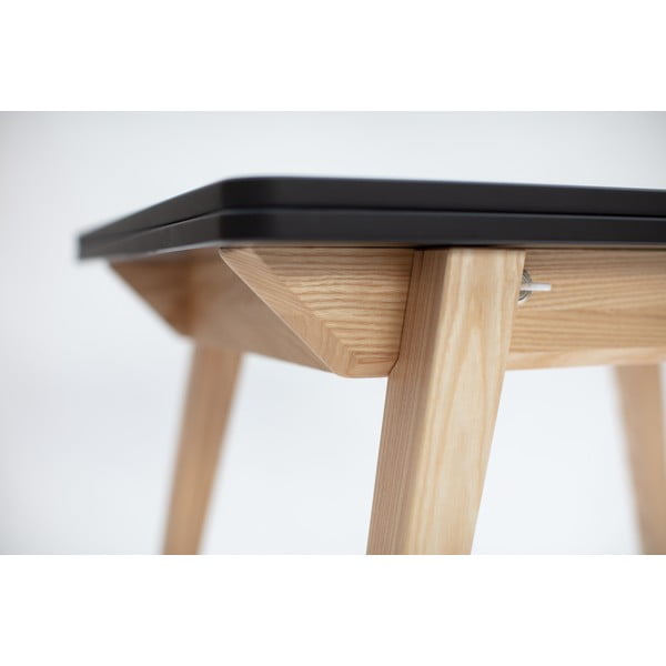 Rozkládací jídelní stůl s černou deskou 65x90 cm Envelope – Ragaba-image-1